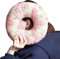 XNSHUN Piercing Kissen Mit Loch Für Ohr Gegen Ohrenschmerzen, Donut Kissen Ohrkissen Piercing Pillow, Nackenkissen Für Seitenschläfer, Sleepingring Für Seitenschläfer Zur Schmerzlinderung Im Ohr (02)