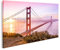 islandburner Prime Bild auf Leinwand San Francisco Golden Gate Bridge Sonnenaufgang Panoramablick Bilder Wandbilder Poster