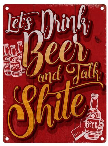 Fridge Magnet (65 x 90 mm) - Let's Drink Beer and Talk Shite