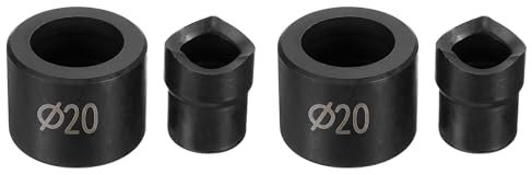 uxcell Lot de 2 poinçons et matrices de 20 mm en acier chromé manuel pour tournevis hydraulique