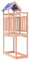 vidaXL Tour de jeu en bois massif Douglas pour enfants – Maison de jeu d'extérieur avec toit en polyester – 110,5 x 52,5 x 215 cm – Structure de l'aire de jeux marron