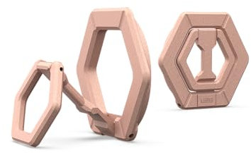 URBAN ARMOR GEAR Magnetring / Halterung / Ständer für magnetische Hüllen (360 Grad drehbar, Aufstellung im Hoch- und Querformat, Starke Magneten) Rose