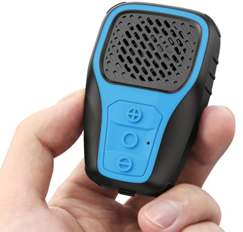Inwa Altoparlante Bluetooth indossabile, wireless a clip impermeabile IP67, microfono integrato per musica e chiamate vivavoce, mini altoparlante per ufficio, casa e outdoor (Blu)