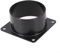 Oniissy Connettore a flangia da parete in ABS da 75-120 mm, per tubo di ventilazione, raccordo per condotti d'aria, flangia di collegamento per canalizzazione, tubo di ventilazione in plastica,
