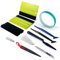FOSHIO Vinyl Werkzeug Kit Folierung Set Autofolie Rakel Set für Tönungsfolie Wrap, Mit 5M Messerloses Knife Tape, Filzrakel, Cuttermesser, Micro Rakel, Klinge Ersetzen