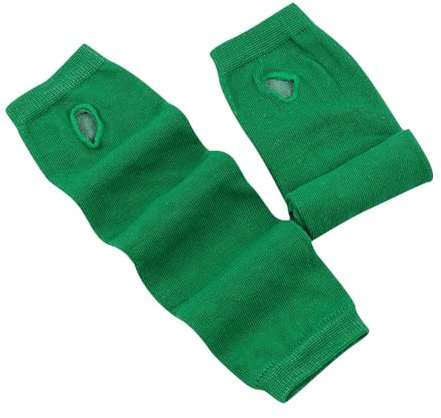 Anevous 1 Paar Damen Lange Fingerlose Handschuhe, Winter Stricken Armwärmer, Fingerlos Armstulpen Damen, Stulpen Handschuhe, Langarm Fäustlinge für Frauen Herbst Winter,Grün