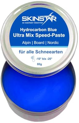 SkinStar Speed Paste Skiwachs Wax Rennwachs Ski Snowboard Ultra Blue 80 g | Speed Paste zum Einreiben ohne Bügeleisen, Schneetemperatur -20 bis -10 °C, 80 g