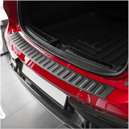 teileplus24 AL228 Aluminium Ladekantenschutz kompatibel mit Renault Rafale 2024-, Farbe:Schwarz