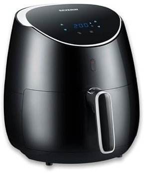 SEVERIN Friggitrice ad Aria FR2445, 2000W, Capacità 5L, Rivestimento in Ceramica, Temperatura 80-200°C, Programmi Automatici - Ottima per cuocere senza o con poco olio