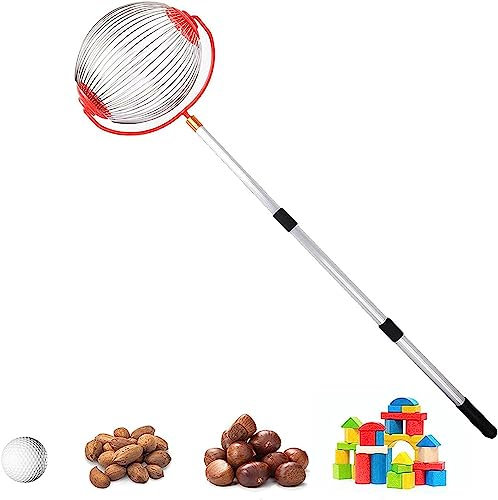 Strumento retrattile per raccogliere noci da giardino, efficiente, per noci, noci pecan, castagne e ghiande, facile da raccogliere