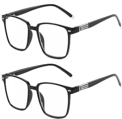 2 Stück Autozoom Lesebrille, Intelligente Zoom Lesebrille Herren Damen,Anti Blaulicht Brille, Automatische Lesebrille Brille mit Sehstärke, Gleitsichtbrille Smart Glasses, Perfekte Geschenk (W231)