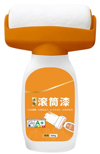 Roller Paint Brushes For Walls - 500 ml, Paint Roller Strong Covering | Portable Design Water Emulsion Wall Repair Paints Rollers, Wall Repair Rollers For Dining Room, Stain Removal, Home Renovation