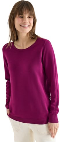Cecil Langarm Pullover mit Rippdetail
