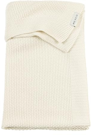 MEYCO Babydecke 100x150cm gestrickt Mini Relief Kuscheldecke Natural | 100% Baumwolle - Oeko Tex zertifiziert - TOG 1.0 - vielseitig einsetzbar - kuschelig & atmungsaktiv - waschbar