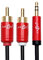 JuicEBitz RCA to Stereo Jack Cable 4m, Twin RCA Cables Male to Stereo Audio Cable Phono Leads Subwoofer Cable Phono To Aux Headphone Cable Audio Lead for Phone, iPod, Hi-Fi System, Sound Bar + More