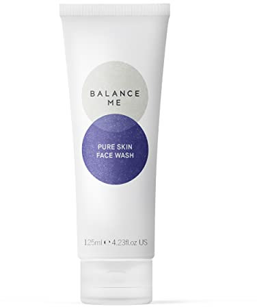 Balance Me Pure Skin Face Wash 125ml, Makeup Remover Foaming Cleanser for Blemish Control and Acne Prone Skin, With Aloe Vera for Hydrating