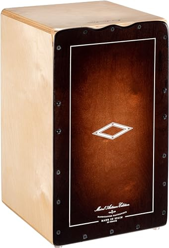 Meinl Percussion Artisan Cajon Instrument/Trommel für Erwachsene/Fortgeschrittene/Profis - Espresso Burst Frontplatte / Korpus aus Baltischer Birke - Kein Cajon Bausatz - Soleá Line (AESLEB)