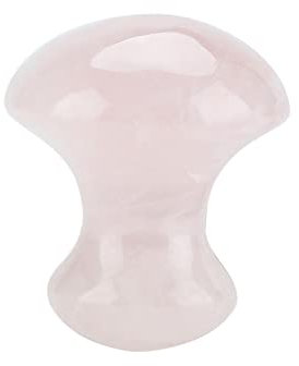 Huairdum Massaggio Stone, Natural Rose Quartz Crystal Massage Stone Strumento Per Massaggio Al Con Cristallo Di Fungo A Forma Di Occhi Occhi Strumento Massaggiante