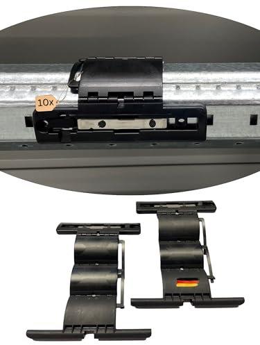 Rollwin 10x Hochschiebesicherung Rolladen starre Wellenverbinder 3-gliedrig Rolladen Aufhänger Clipverbinder für Rolladenmotor starrer Anschlag Einbruchhämmung