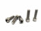 RISON-Titanium Lot de 5 Vis Hexagonales en Titane pour Vélo M6x18mm, Boulons de Tige de Vélo avec Rondelle, Vis de Potence de Vélo Vis Porte Bidon pour VTT, Vélo de Route