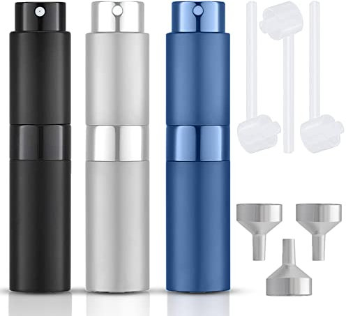 VEGCOO 3 Stück Parfümzerstäuber, Refillable Parfüm Abfüller, Portable Perfume Atomiser, 8ML Mini Spray Bottle, Travel Fragrance Atomiser, Parfum Zerstäuber für Unterwegs