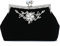 Pawleso Clutch Schwarz, Abendtasche Handtasche Damen Schöne Tasche, Brauttasche, Umhängetasche, Glitzertasche für Hochzeit 1920er Party Mottoparty (Schwarz)