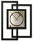 Kreative Feder Designer-Wanduhr in modernem Metallic-Look ohne Tickgeräusche (Elegant Leaves, leises Funkuhrwerk)