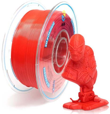YOUSU 3D-Drucker-Filament PLA-Filament 1,75 mm, rotes PLA-Filament für 3D-Drucker und 3D-Stift, Genauigkeit 0,03 mm, 1 kg (2,2 lbs).