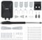 CO-Z Automatischer Flügeltorantrieb 300kg Einflügelig Torantrieb Drehtorantrieb Toröffner Drehtoröffner Set Max. 5,5 m oder 300kg mit 2 Fernbedienungen Swing Gate Opener (50W)