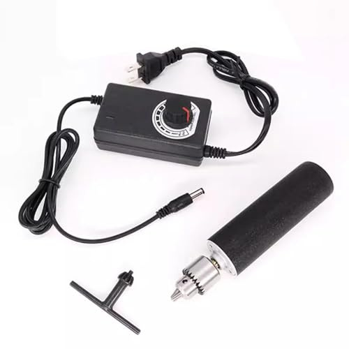 LeTkingok Multifunktions-Elektromühle, DIY Mini-Bohrer, Schleifer, Polierer, Handgefertigtes Modell, Langsames Schleifen, Schneiden, Schnitzen, Polieren