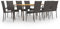 Gecheer 9-TLG. Garten Essgruppe 8 Personen, Gartenmöbel Set, Gartenlounge Set, Balkonmöbel, Lounge Möbel Outdoor, Terassenmöbel Außen, Sitzgruppe Gartengarnitur Poly Rattan Braun