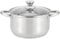 Baumalu, Faitout avec couvercle 24 x 9,5 cm, cuisson homogène, inox, compatible induction, taille 24 x 9,5 cm, couleur inox, Acier Inoxydable