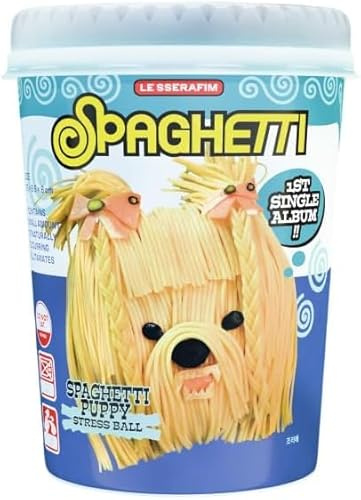 Generisch LE SSERAFIM - 1st Single Album Spaghetti [Stress Ball ver.] + Extra photocards