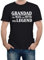 Reality Glitch Grandad The Man The Myth The Legend Tshirt Gift (Black-Large)