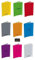 Lot de 9 Cahiers 24 x 32-96 Pages - Couverture Polypro - Grands Carreaux Seyes Couleurs Assorties + 1 Index Ahésif Blumie
