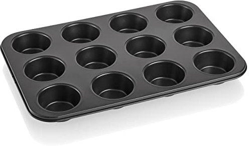 Grizzly Muffinform, 12er Muffinblech, antihaft, Backform für 12 saftig-leckere Cupcakes und Mini Kuchen