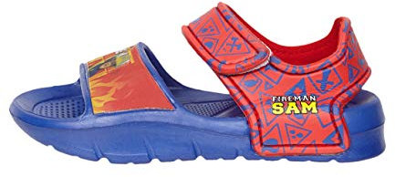 Feuerwehrmann Sam Sandalen mit Klettverschluss für Jungen Blau 30/31