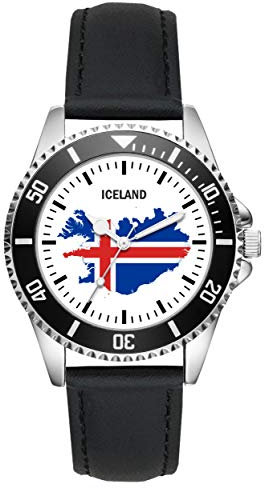 KIESENBERG Island Geschenk Artikel Idee Fan Uhr L-1116