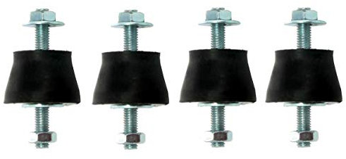 4x Antivibrationsfüsse/Schwingungsdämpfer (Tragkraft 60kg je Fuß) für z.B. Split Klimaanlagen Aussengeräte mit Wandhalterung.