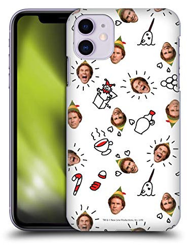 Head Case Designs Officially Licensed Elf Movie Buddy Face Pattern Graphics 2 Hard Back Case Compatible With Apple iPhone 11