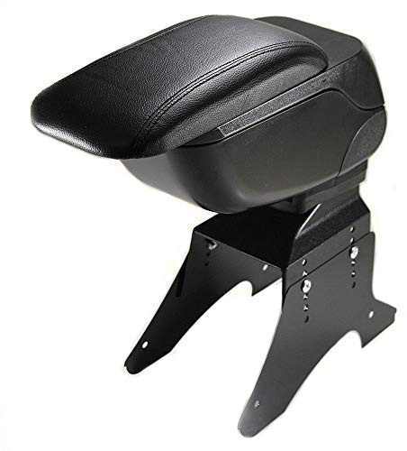 Central Armrest Console centrale universelle en cuir synthétique Noir A B C G H J CC 3 4 5 6 7 Car Hobby