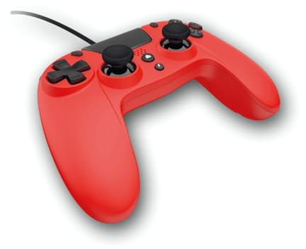 Gioteck VX4 Mando con Cable Rojo para PS4/PC