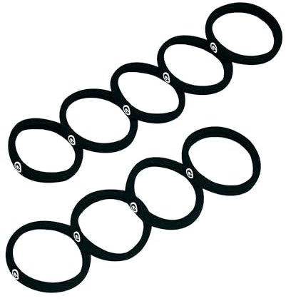 GIMME Bands Any Fit Hair Ties | No Break Microfiber Hair Elastics | A Firm Yet Gentle All Day Hold with No Snagging, Dents, or Breakage | Black Onyx