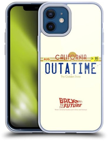 Head Case Designs Offiziell Offizielle Back to The Future Outatime I Grafiken Soft Gel Handyhülle Hülle kompatibel mit Apple iPhone 12 / iPhone 12 Pro