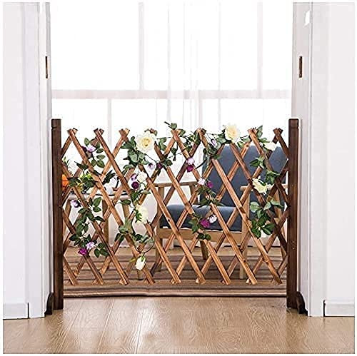 llxyzrzbhd Scherengitter Holz Rankhilfe Holzgitter Rankgitter Holz Freistehender Bildschirm Trellis Style Mobiler und beweglicher Zaun 0,8 cm dick 4 Größen Gartenumrandung 818(Size:H90CM)