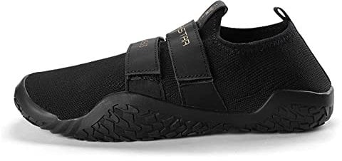 LARA STAR Deadlift Shoes Cross-Trainer|Chaussures pieds nus et minimalistes|Chaussures de fitness, noir, 46 EU