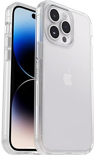 OtterBox Symmetry Clear Case for iPhone 14 Pro Max, Shockproof, Drop proof, Protective Thin Case, 3x Tested to Military Standard, Antimicrobial Protection, Clear