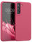 kwmobile Hülle kompatibel mit Samsung Galaxy S22 Plus Hülle - Silikon Handy Case - Handyhülle weiche Oberfläche - kabelloses Laden - Awesome Pink