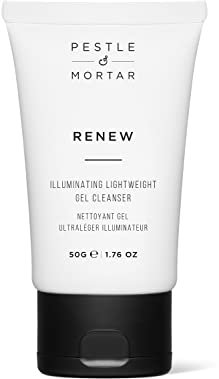 Pestle & Mortar Renew Gel Face Cleanser, Non-Foaming Gentle Face wash for Sensitive Skin | 100% Natural with Super-Enzyme, Vegan & Cruelty-Free 50g