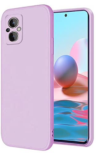 Yarxiawin Custodia per OPPO Reno 8 Lite 5g Sottile Rosa, Setosa al Tatto per OPPO Reno 8 Lite Cover Silicone Morbido Antiurto Case Carino Anti-impronta Estetica (Viola)